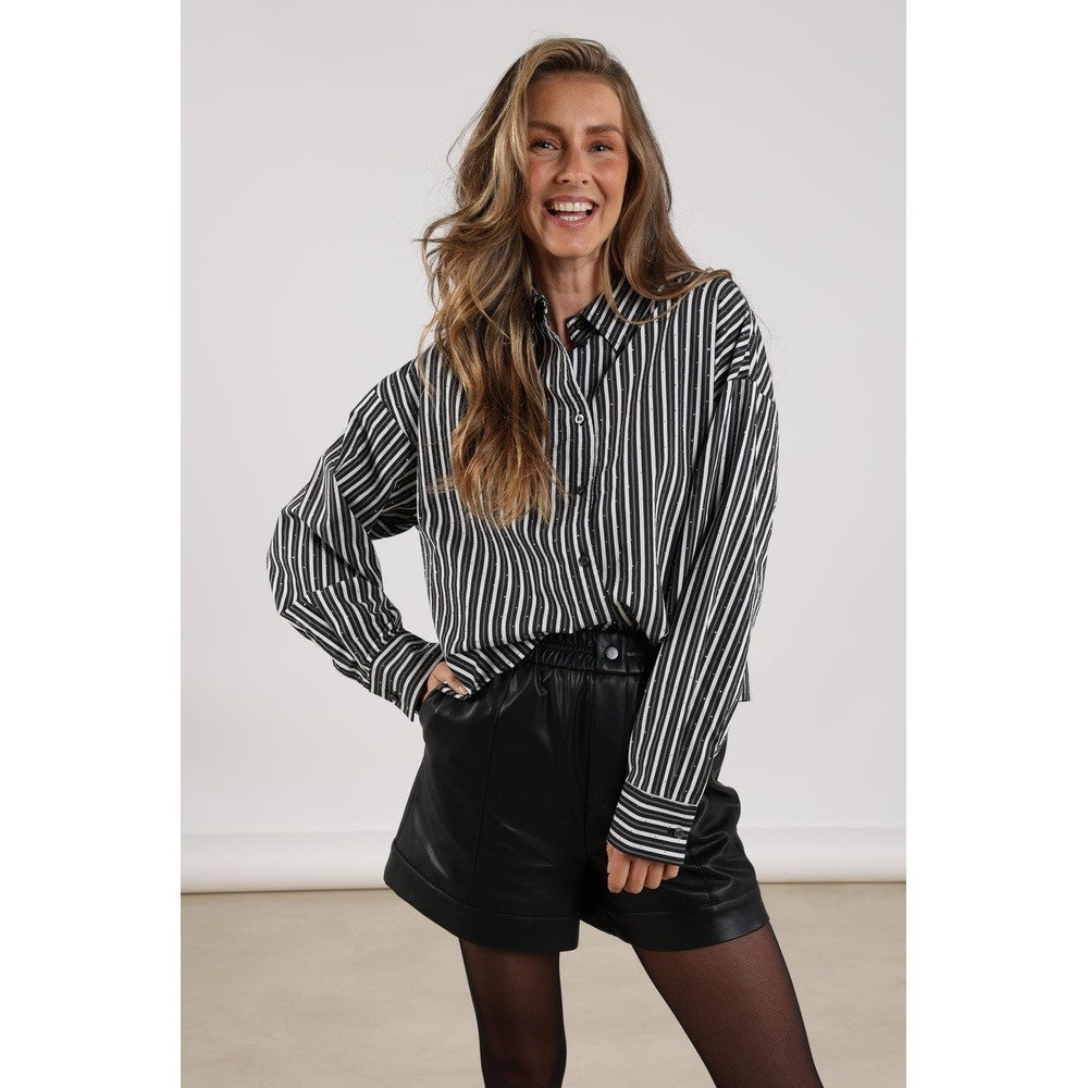 Tessa Blouse Strass Zwart 1 Tessa Blouse Strass Zwart 1