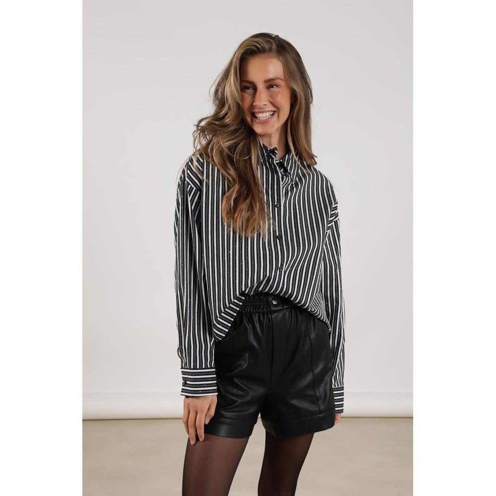 Tessa Blouse Strass Zwart 1 Tessa Blouse Strass Zwart 1