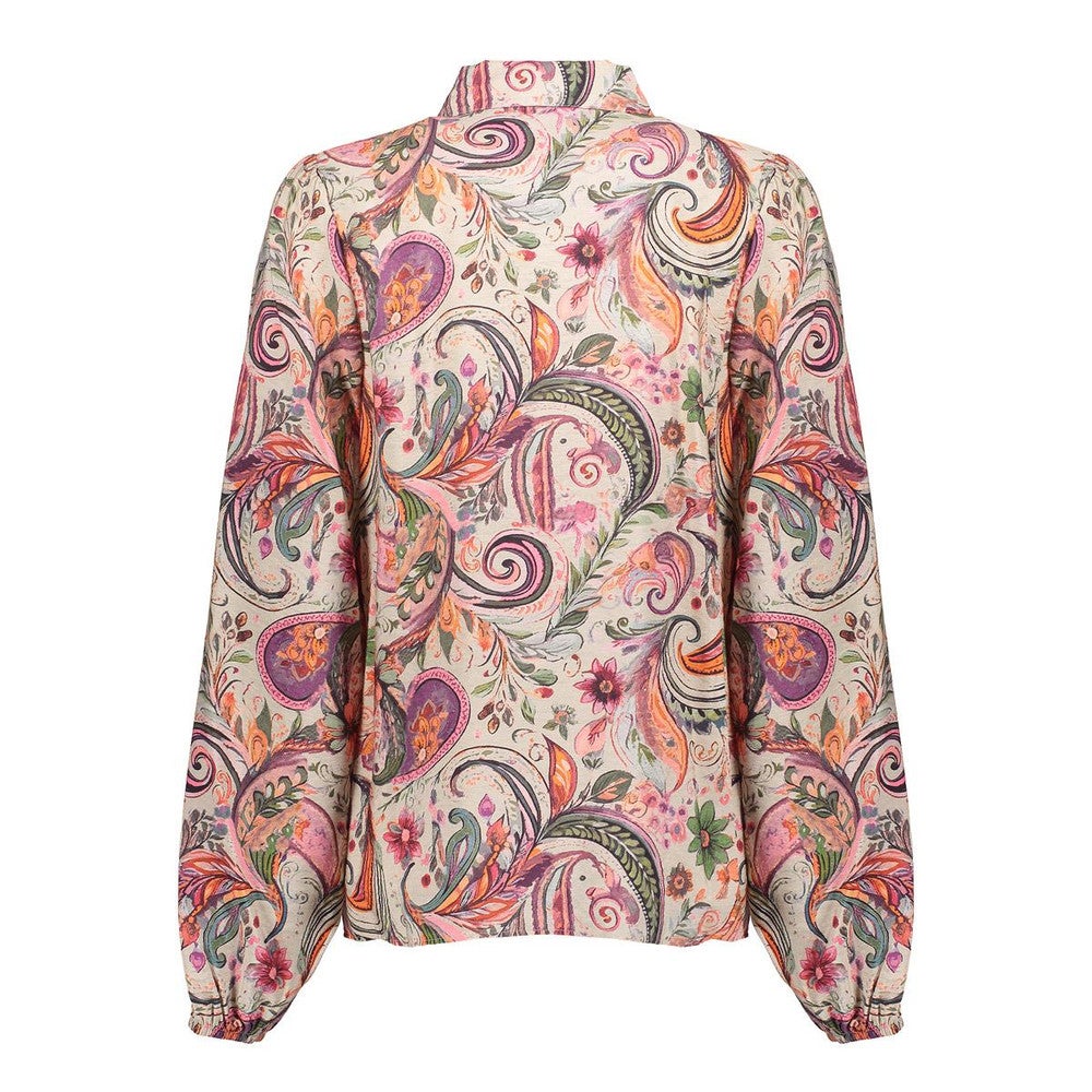 Blouse met paisleyprint Multi Blouse met paisleyprint Multi