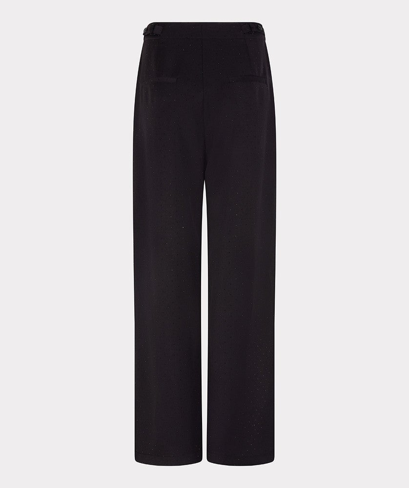 Trousers twill high rise studs Zwart 1 Trousers twill high rise studs Zwart 1