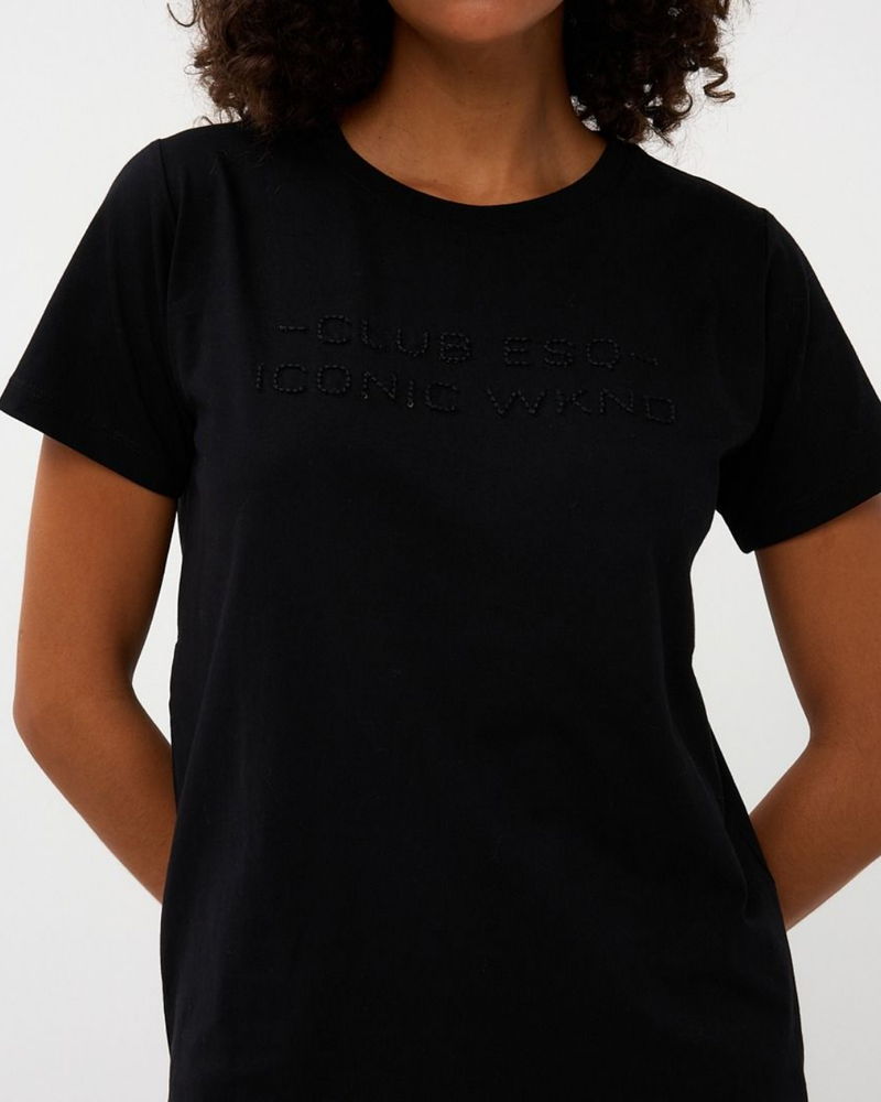 T-shirt ''Iconic Weekend'' Zwart 1 T-shirt ''Iconic Weekend'' Zwart 1