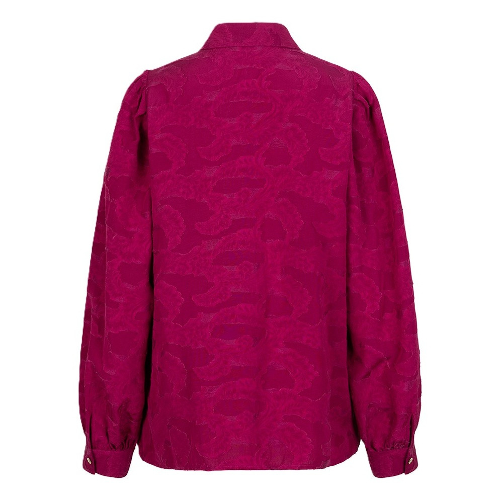 Blouse flower jacquard Roze Blouse flower jacquard Roze