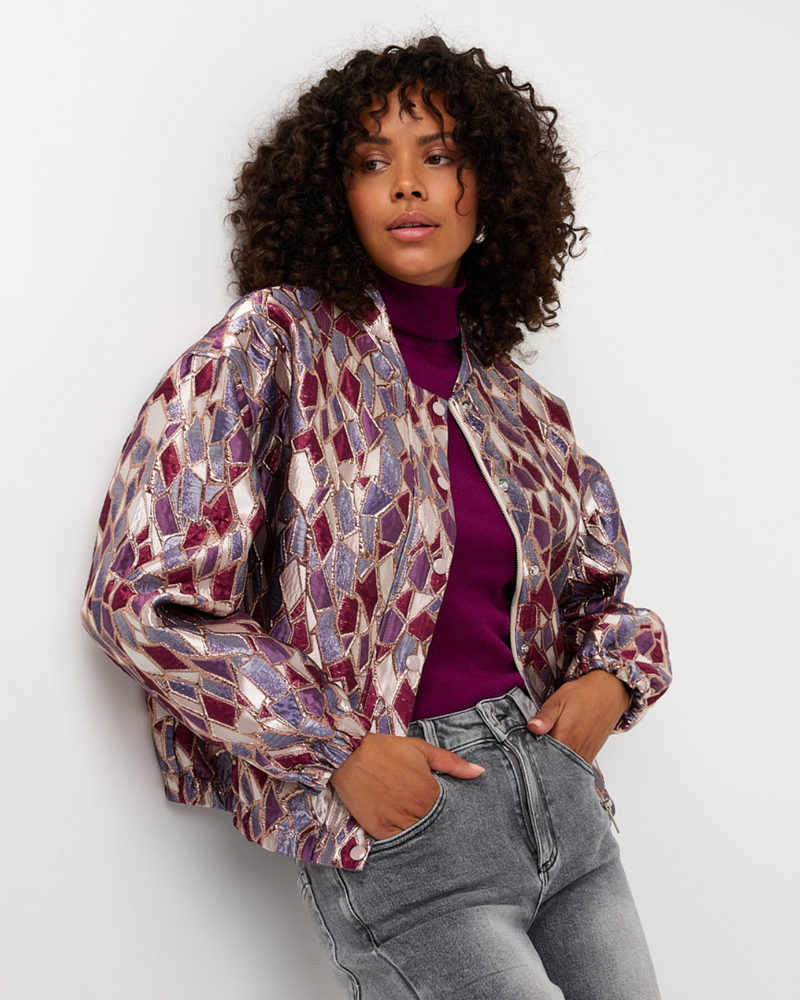 Jacket bomber metallic mosaic Multi Jacket bomber metallic mosaic Multi