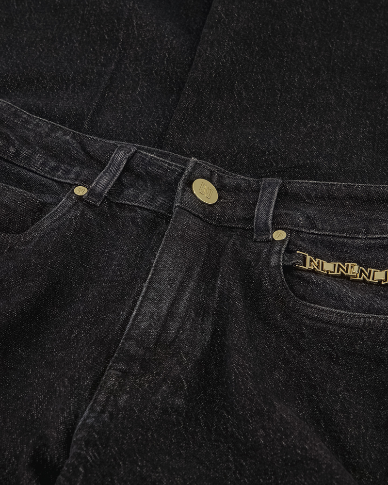 Lynn Wide Leg Jeans Zwart 1 Lynn Wide Leg Jeans Zwart 1