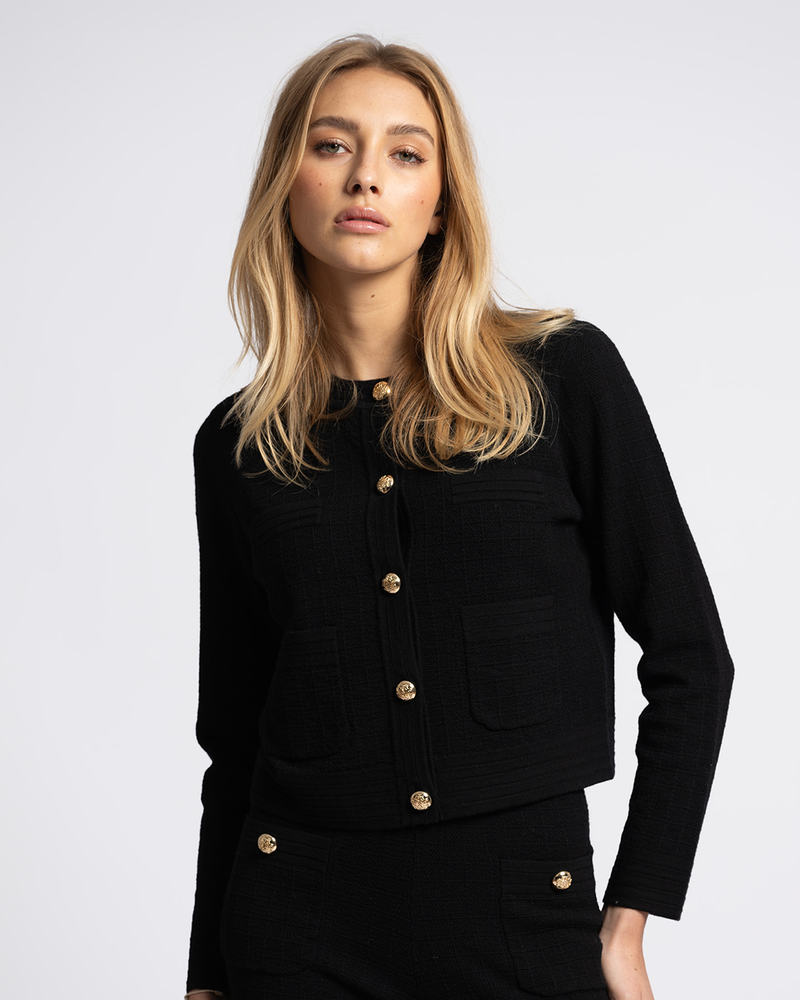 Limeira Cardigan Zwart 1 Limeira Cardigan Zwart 1