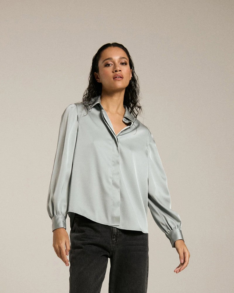 Blouse Met Schouderdetail Groen Blouse Met Schouderdetail Groen