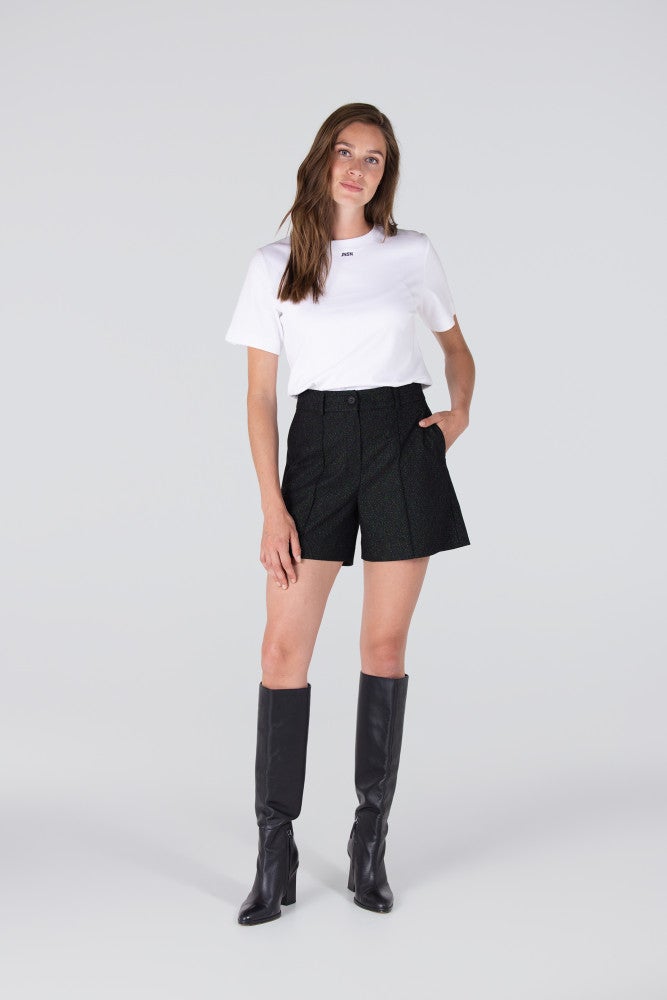 JITTE SHIRT CO 146 short sleeve small jnsn embroidery Zwart 1 JITTE SHIRT CO 146 short sleeve small jnsn embroidery Zwart 1