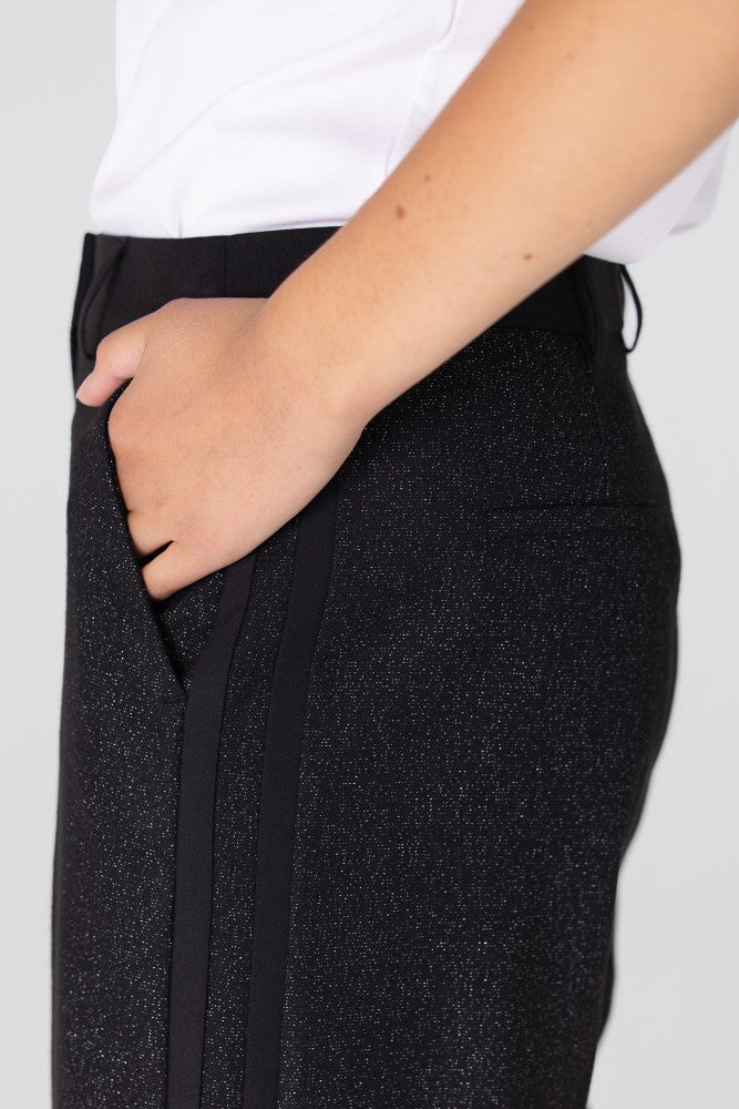 LUCIA BROEK WL 403 zijstreep Zwart 1 LUCIA BROEK WL 403 zijstreep Zwart 1