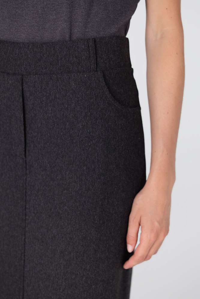 GEORGIE ROK HVM 683 slit at front Grijs GEORGIE ROK HVM 683 slit at front Grijs