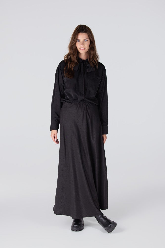 ESS BLOUSE SR 737 necktie Zwart 1 ESS BLOUSE SR 737 necktie Zwart 1