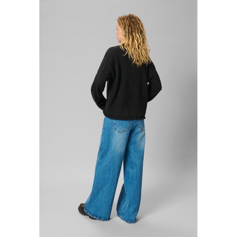 SivaMW Knit Polo Pullover Zwart 1 SivaMW Knit Polo Pullover Zwart 1