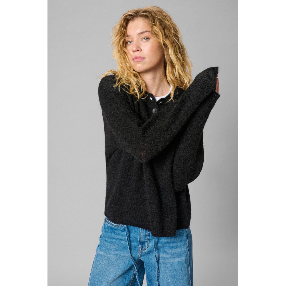 SivaMW Knit Polo Pullover Zwart 1 SivaMW Knit Polo Pullover Zwart 1