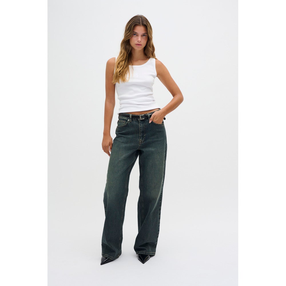 35 THE LOUIS 139 HIGH WIDE JEANS Donker Blauw 35 THE LOUIS 139 HIGH WIDE JEANS Donker Blauw