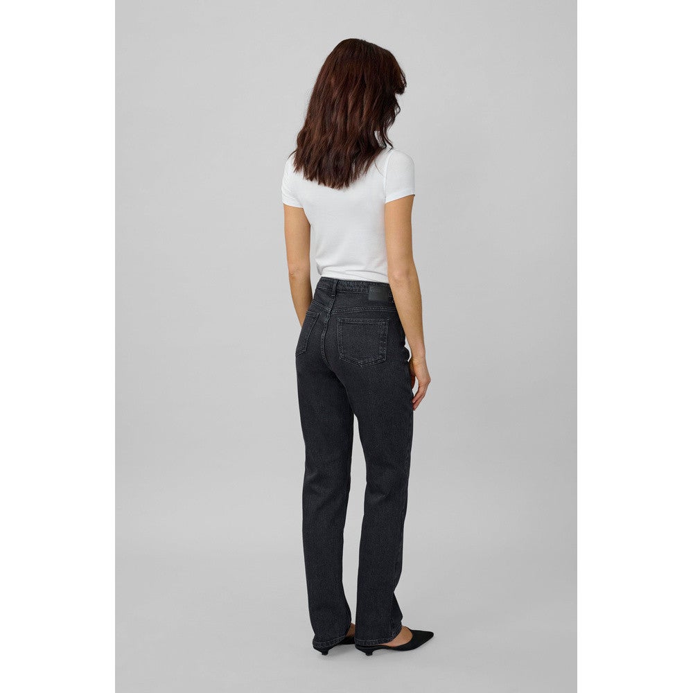 MWIsa 139 High Straight Jeans Zwart 1 MWIsa 139 High Straight Jeans Zwart 1