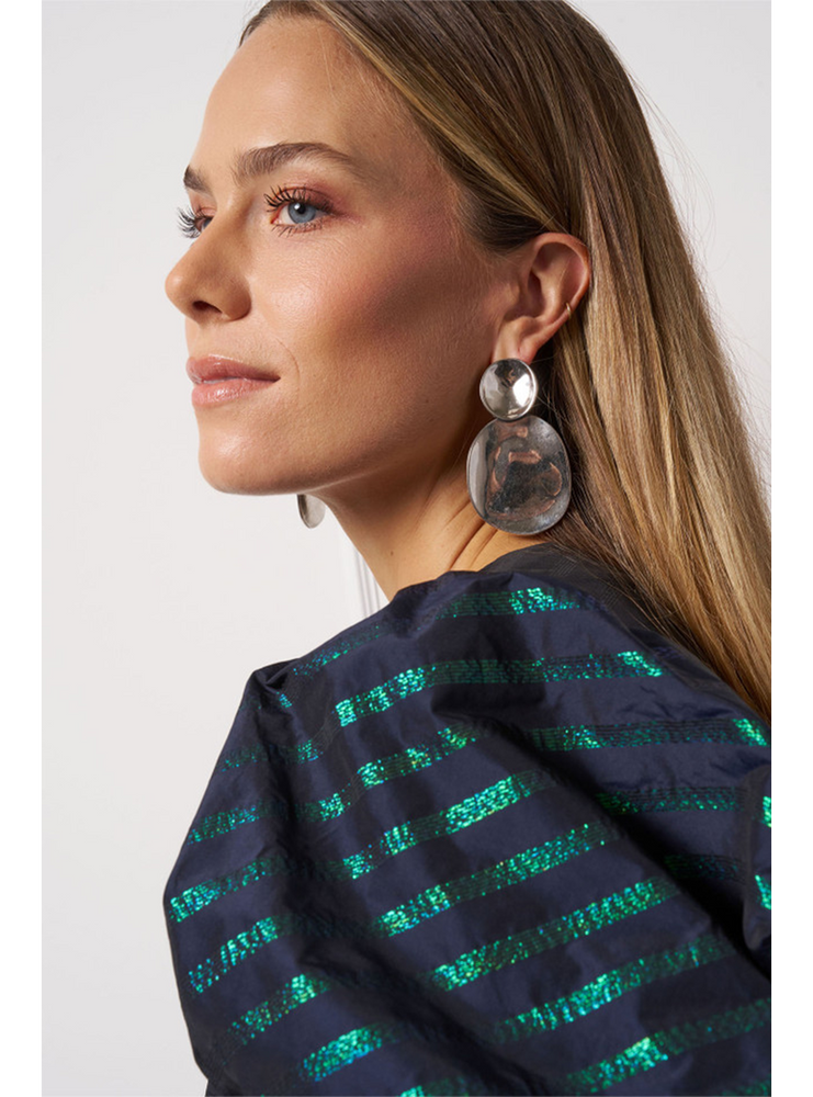 Xara sparkle stripe blouse Donker Blauw Xara sparkle stripe blouse Donker Blauw