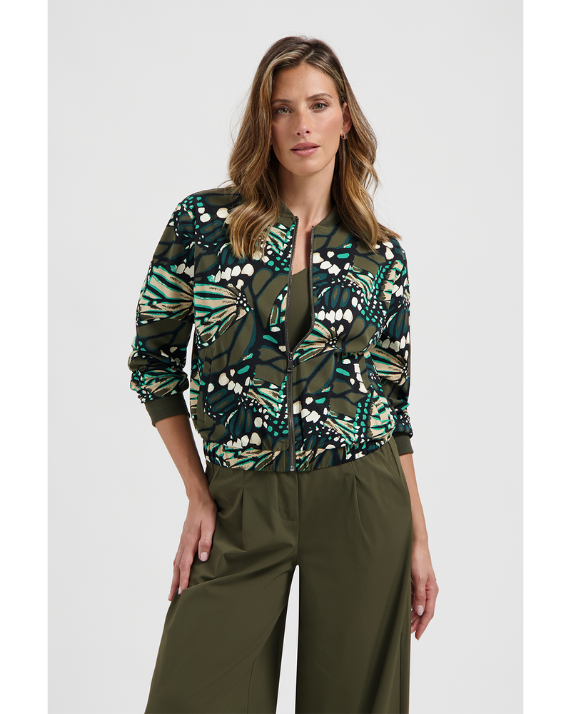 Raven Jacket Groene Print Raven Jacket Groene Print