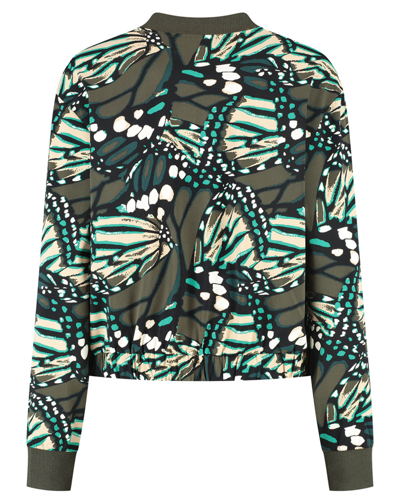 Raven Jacket Groene Print Raven Jacket Groene Print