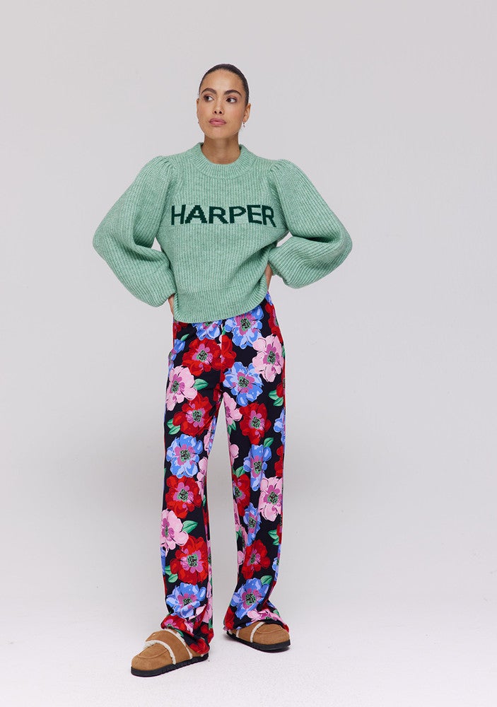 LYSANNE-JU Trui Groen LYSANNE-JU Trui Groen