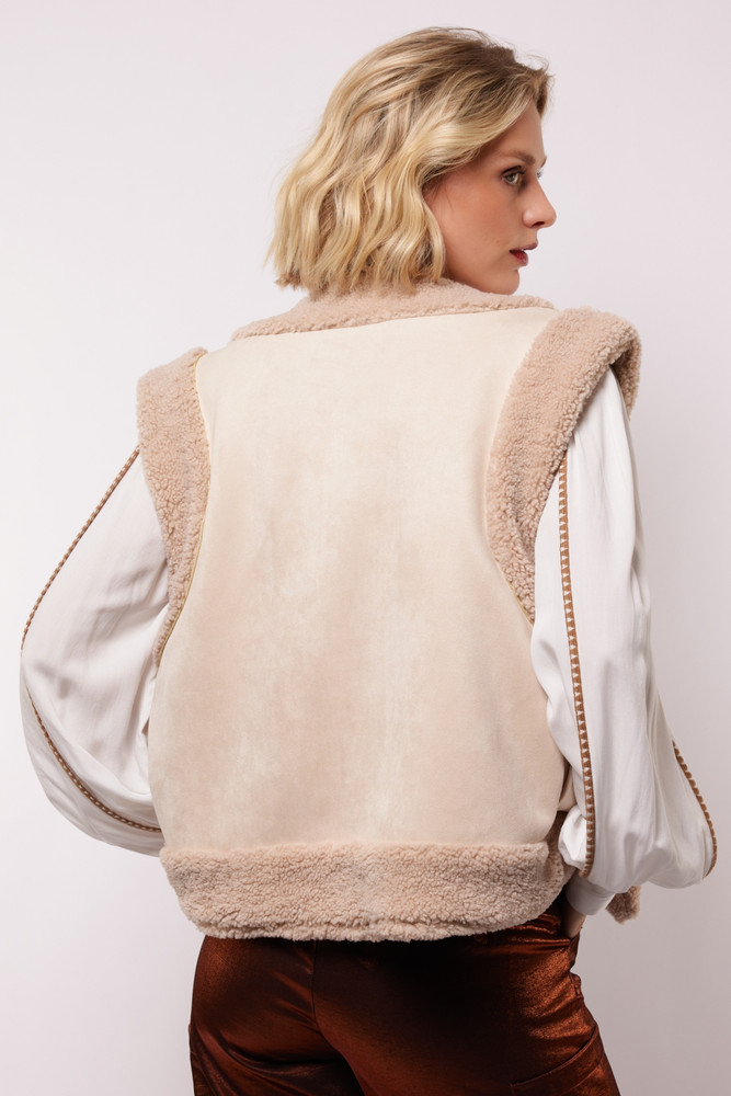 Reese gilet Beige Reese gilet Beige
