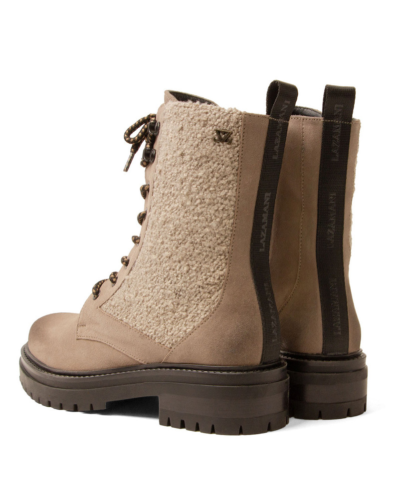 LA85748fango / Nadi laced boots boucle Grijs LA85748fango / Nadi laced boots boucle Grijs