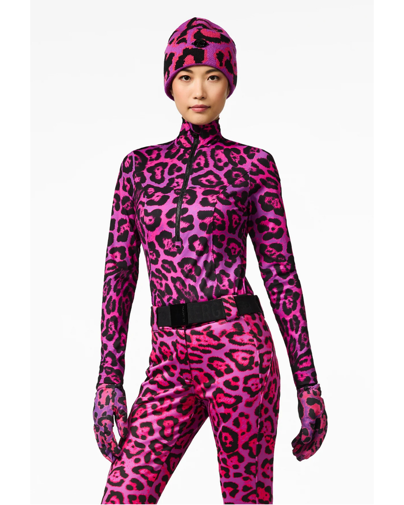 LEONA ski pully leopard Roze LEONA ski pully leopard Roze