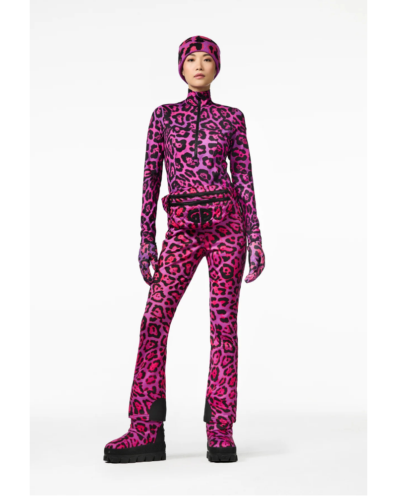 LEONA ski pully leopard Roze LEONA ski pully leopard Roze