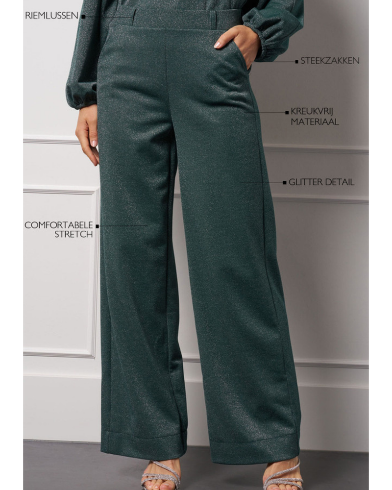 Lexie sparkle trousers Groen Lexie sparkle trousers Groen
