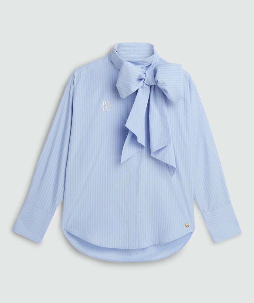 HEDY oversized blouse with bow Licht Blauw HEDY oversized blouse with bow Licht Blauw
