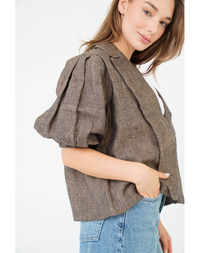 Elanore Short Blazer Blauw Elanore Short Blazer Blauw