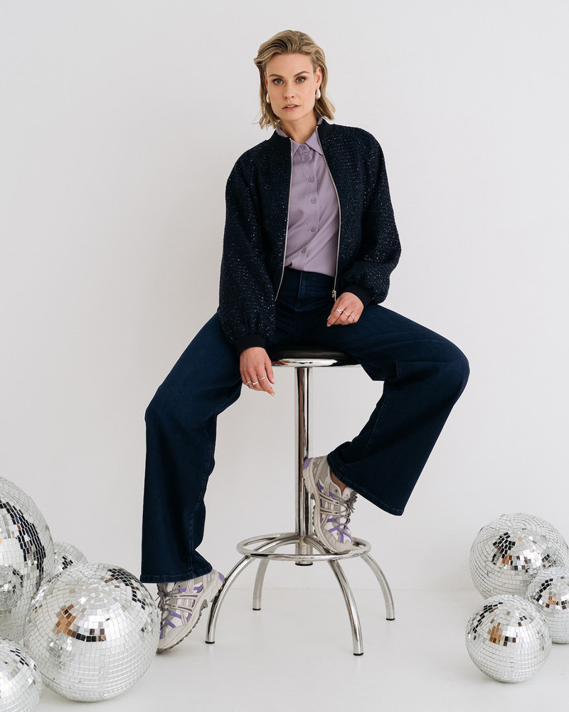 PARIS - Jacket Print Zwart 1 PARIS - Jacket Print Zwart 1