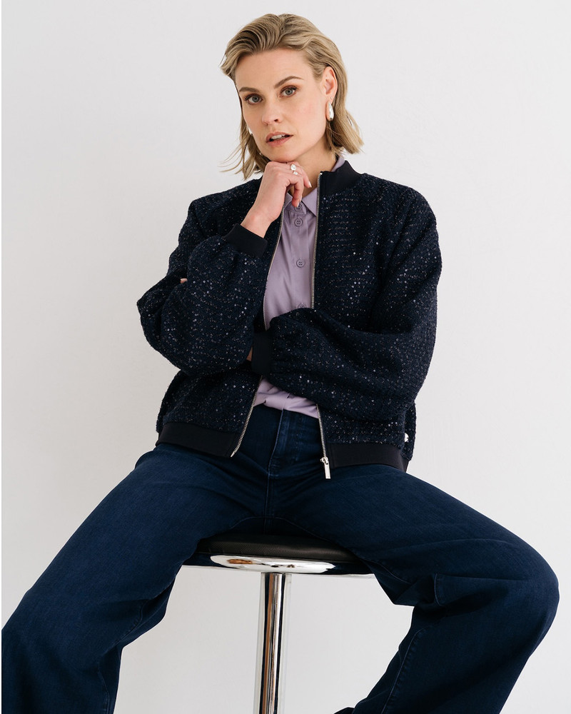 PARIS - Jacket Print Zwart 1 PARIS - Jacket Print Zwart 1