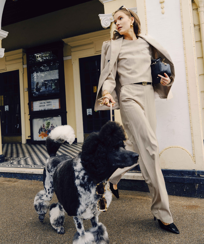 ARCHER trousers with pinstripe Beige ARCHER trousers with pinstripe Beige