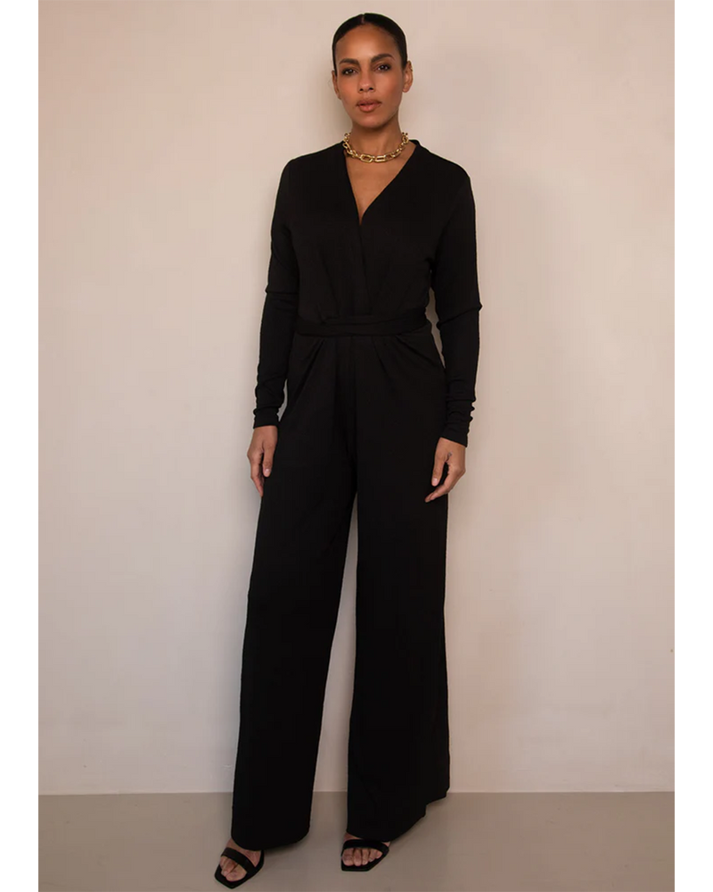 Vasili Lurex Jumpsuit Zwart 1 Vasili Lurex Jumpsuit Zwart 1