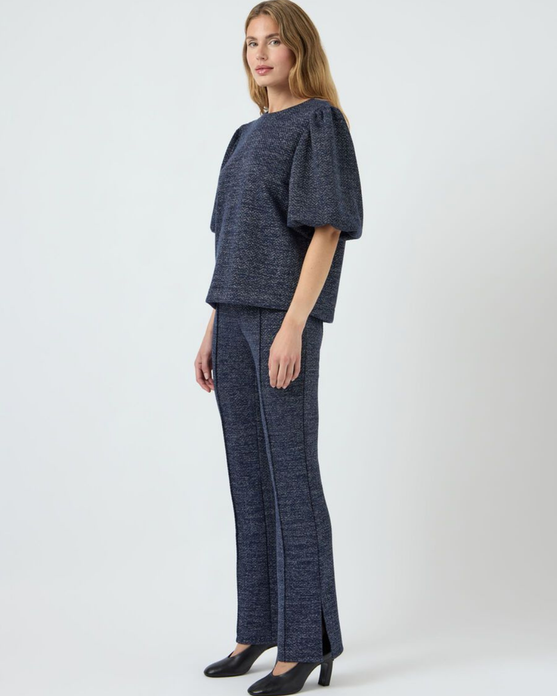 YASCASA HW FLARED PANT - EX Blauw YASCASA HW FLARED PANT - EX Blauw