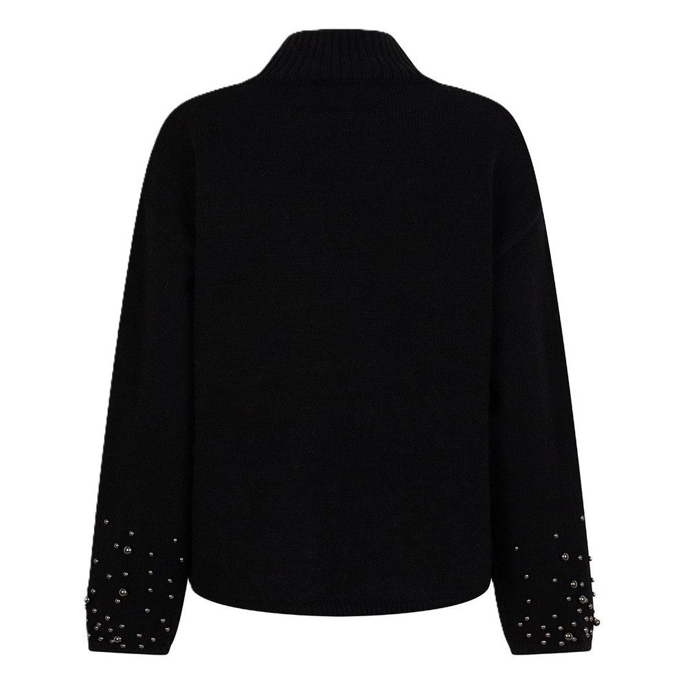 Sweater pearls Zwart 1 Sweater pearls Zwart 1