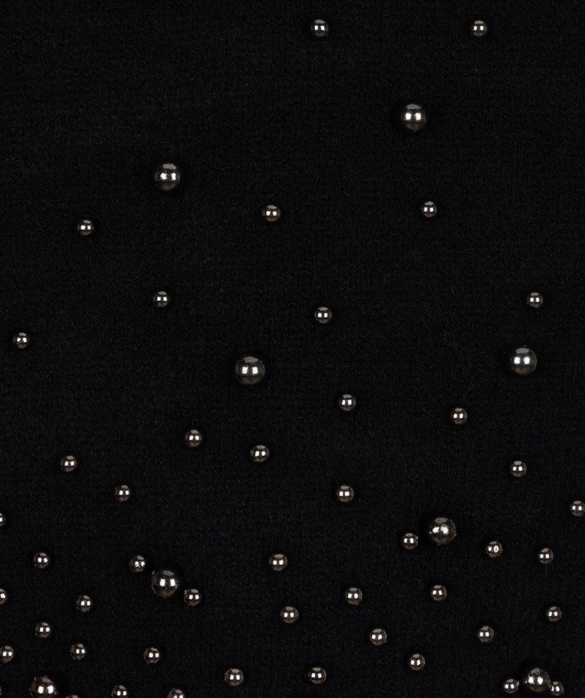 Sweater pearls Zwart 1 Sweater pearls Zwart 1
