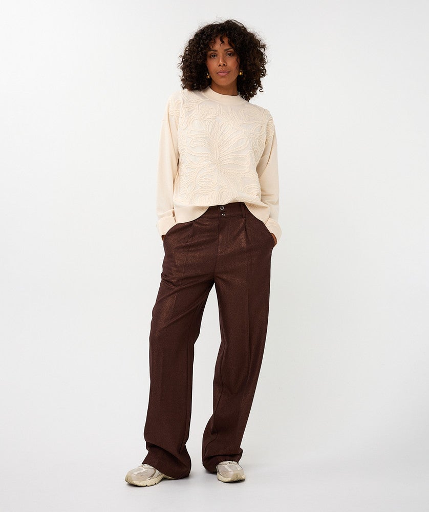 Sweater embroidery Beige Sweater embroidery Beige