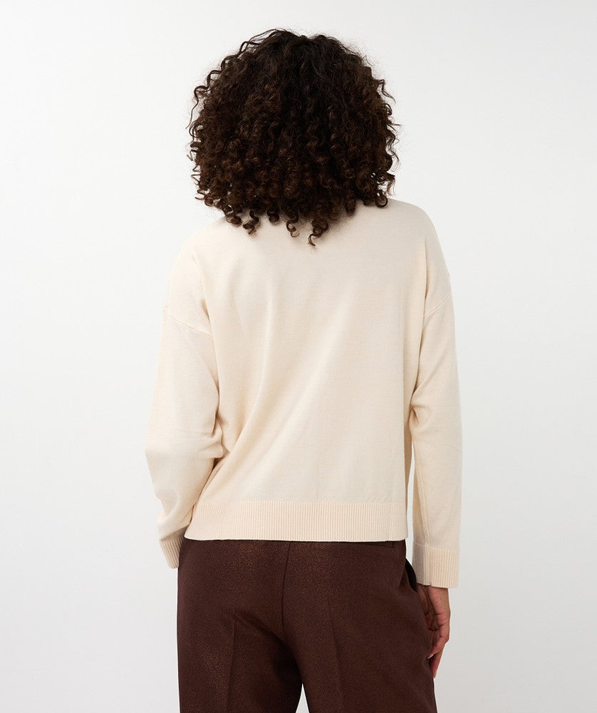 Sweater embroidery Beige Sweater embroidery Beige