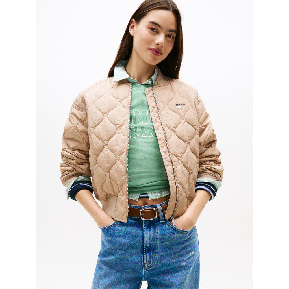 TJW QUILTED BOMBER Off White TJW QUILTED BOMBER Off White