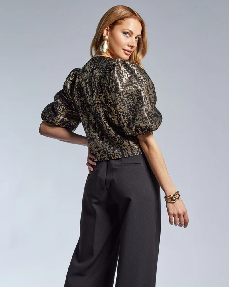 Top Livia Jaquard Zwart 1 Top Livia Jaquard Zwart 1