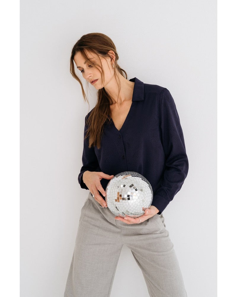 JOLENE - Blouse Donker Blauw JOLENE - Blouse Donker Blauw