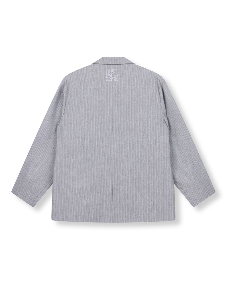 ladies woven oversized blazer MIKKY Grijs ladies woven oversized blazer MIKKY Grijs