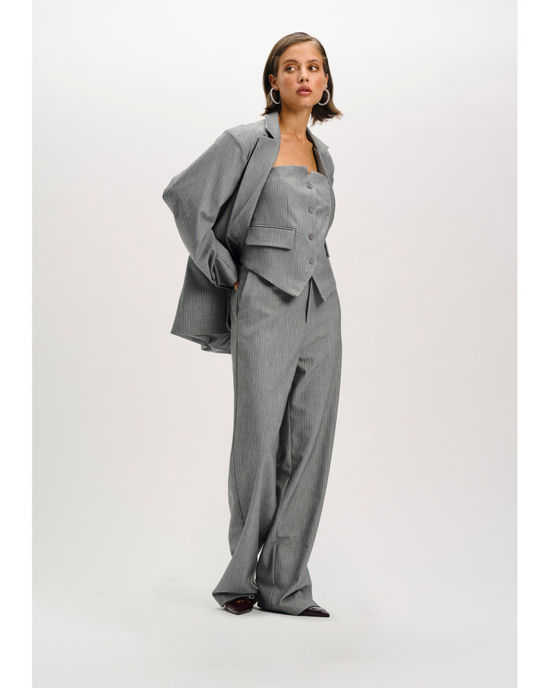 ladies woven relaxed pants KALEA Grijs ladies woven relaxed pants KALEA Grijs