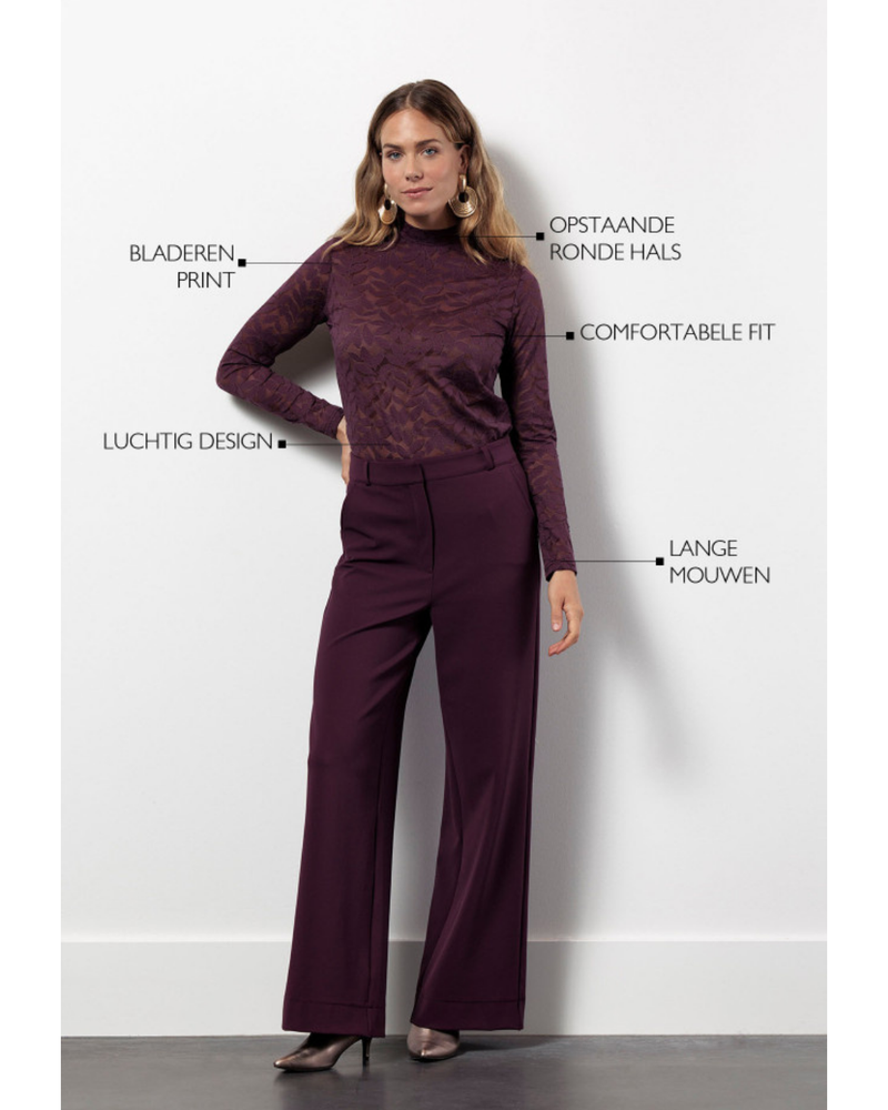 Reagan lace top Bordeaux Reagan lace top Bordeaux