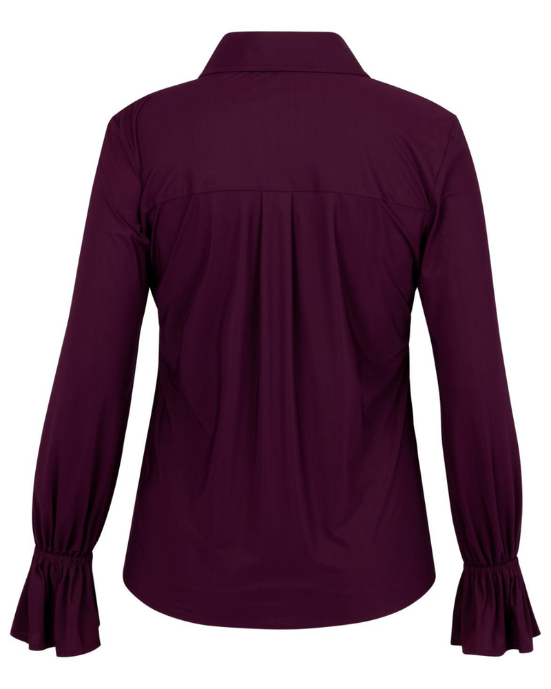 Duna ruffle blouse Bordeaux Duna ruffle blouse Bordeaux