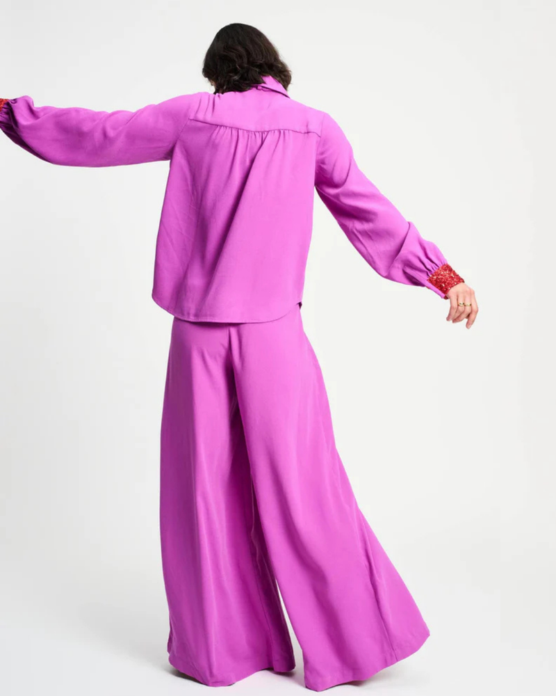 BLOUSE - Bow Frosting Pink Roze BLOUSE - Bow Frosting Pink Roze