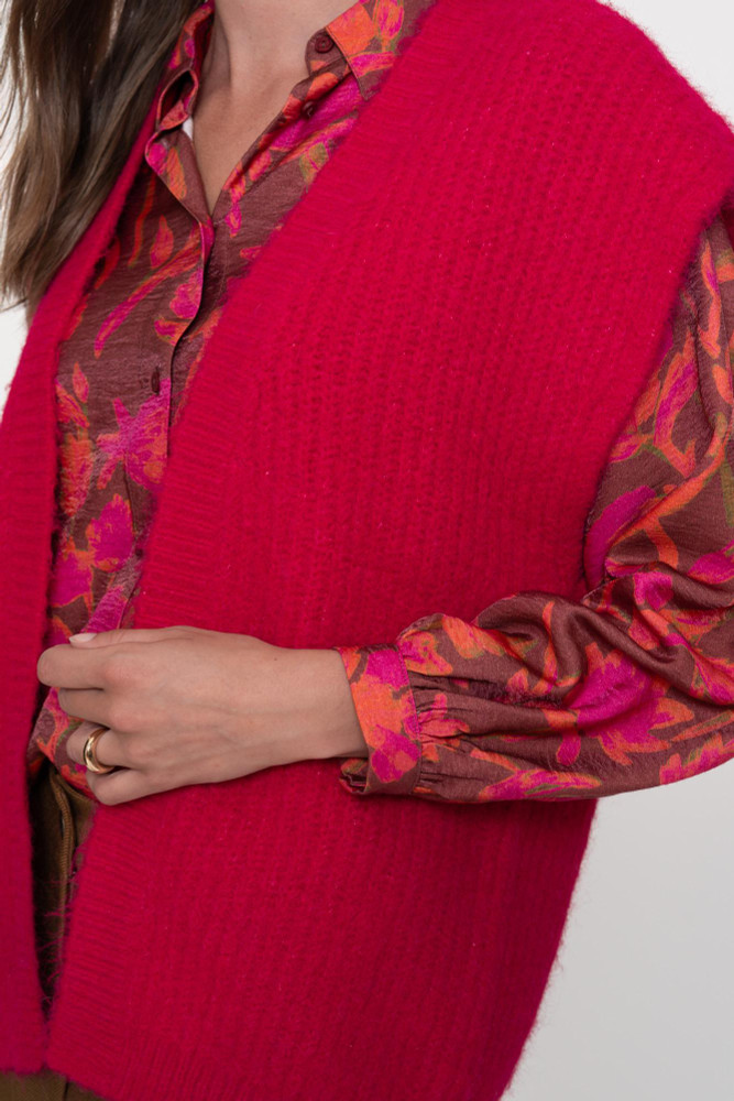 Gilet hairy Roze Gilet hairy Roze