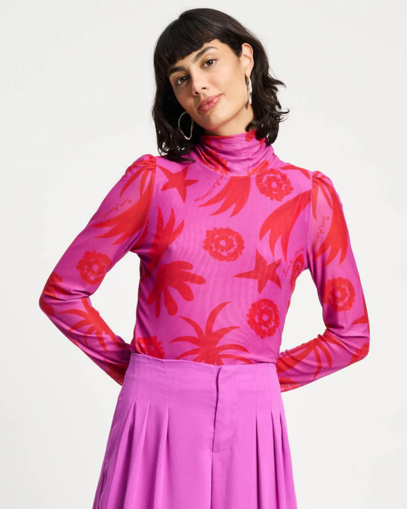 TURTLENECK - Splashing Fireworks Roze TURTLENECK - Splashing Fireworks Roze