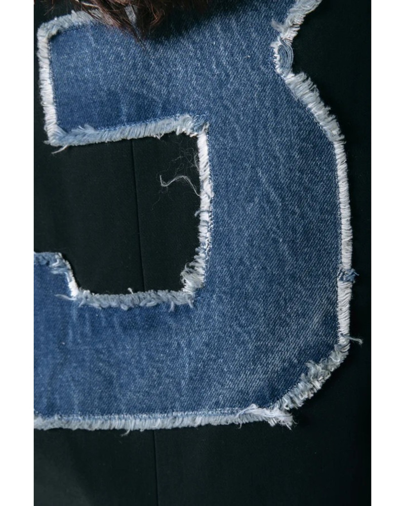 Jesra Blazer Denim Patch Zwart 1 Jesra Blazer Denim Patch Zwart 1