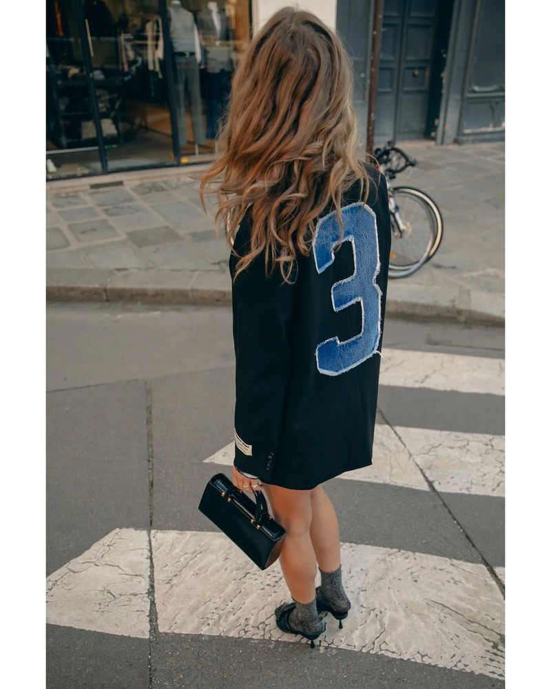 Jesra Blazer Denim Patch Zwart 1 Jesra Blazer Denim Patch Zwart 1